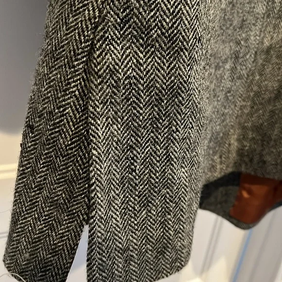 MENS GREY WOOL LONG JACKET - Picture 8 of 9